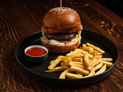 Burger N Bites beef burger